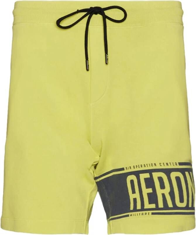 Aeronautica militare Casual korte broek Yellow Heren