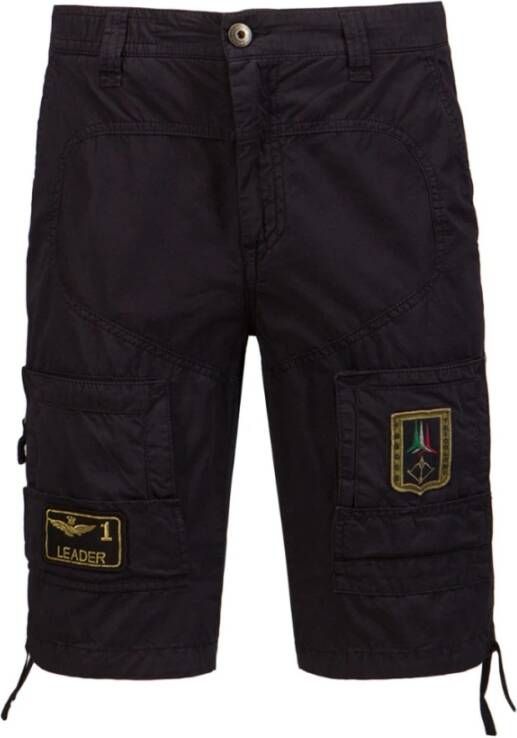 Aeronautica militare Casual Shorts Blauw Heren