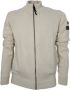 Aeronautica militare Heren Cardigan met Volledige Rits en Toegewijde Patch Beige Heren - Thumbnail 1