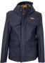 Aeronautica militare Heren Field jack met capuchon blauw Blue Heren - Thumbnail 1