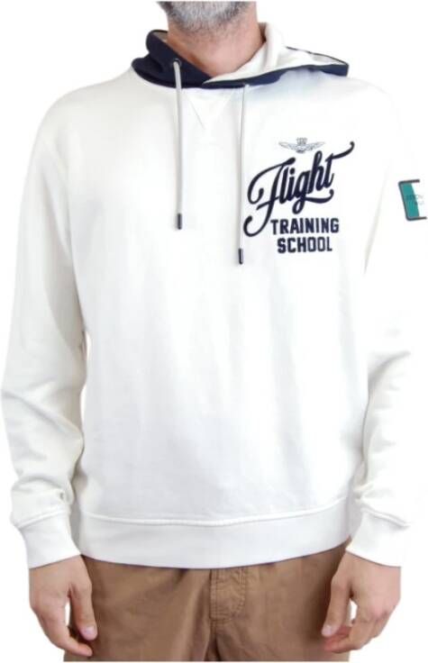 Aeronautica militare Hoodies White Heren