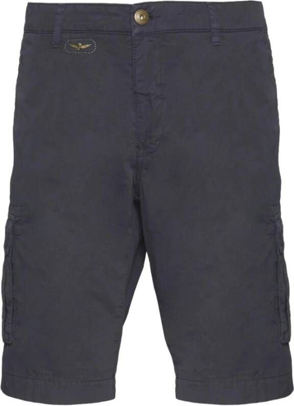 Aeronautica militare Korte spijkerbroek Blauw Heren