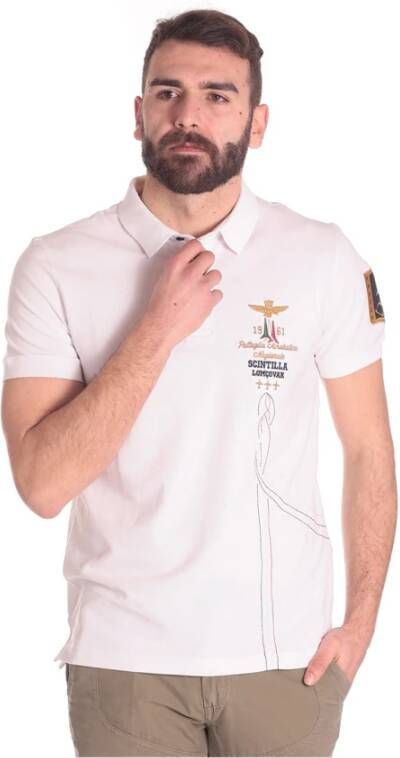 Aeronautica militare Polo Shirt Beige Heren