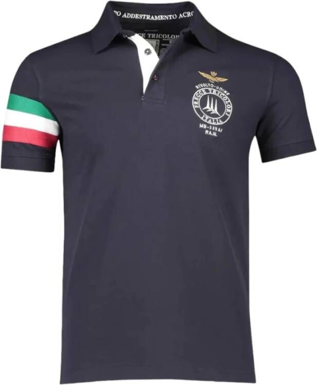 aeronautica militare Polo Shirt Blauw Heren