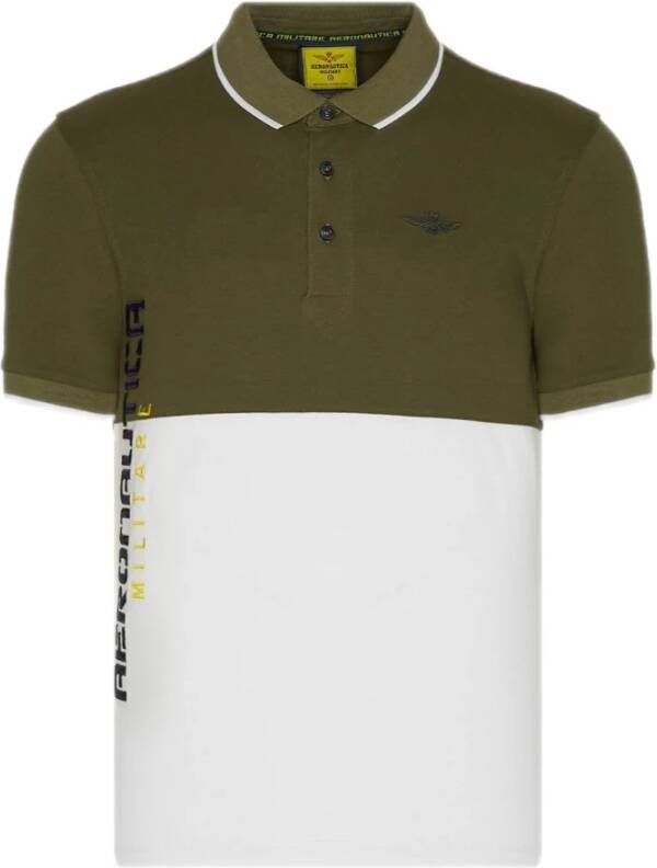 Aeronautica militare Polo Shirt Groen Heren