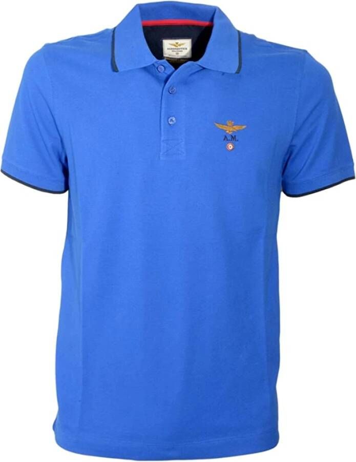 Aeronautica militare Polo t-shirt Blauw Heren