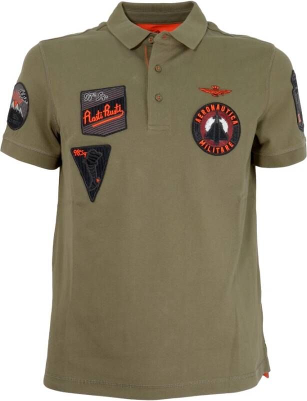 Aeronautica militare Poloshirt Groen Heren