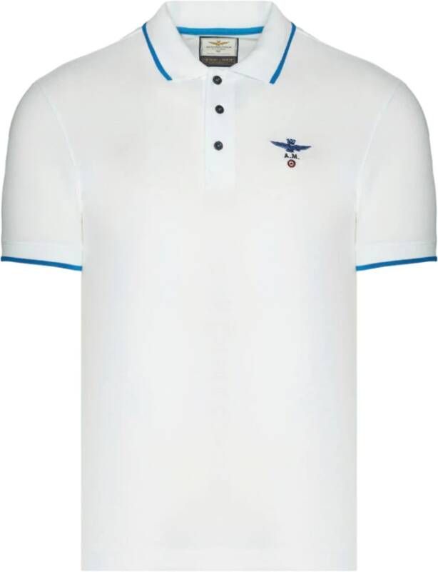 Aeronautica militare Poloshirt Wit Heren