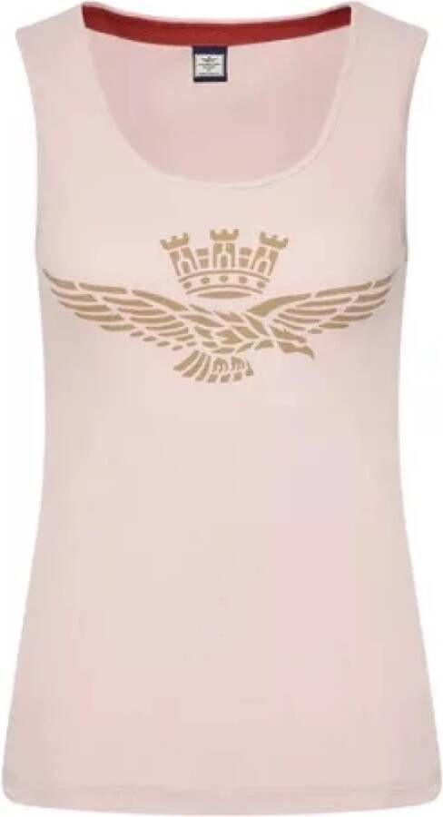 Aeronautica militare Sleeveless Tops Roze Dames