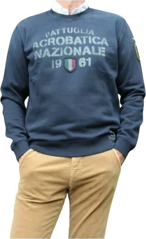 Aeronautica militare Sweatshirt Blauw Heren