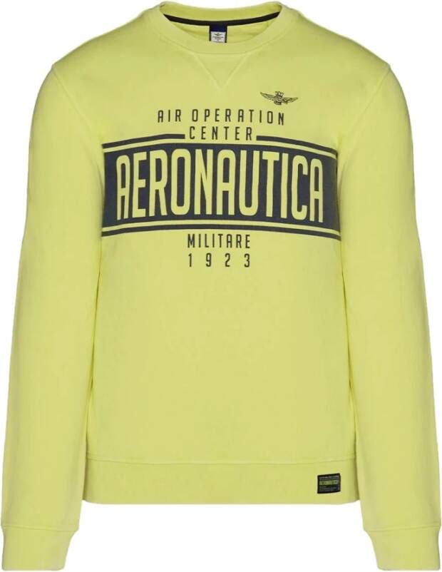 Aeronautica militare Sweatshirt Yellow Heren