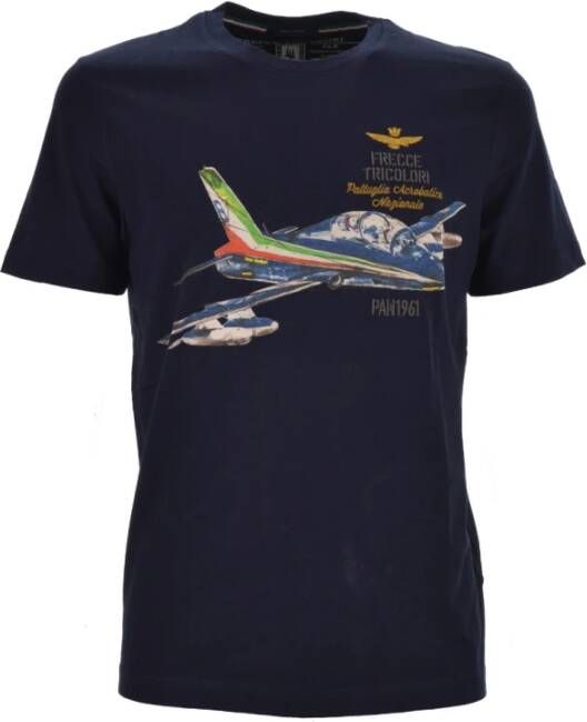Aeronautica militare T-shirt Blauw Heren
