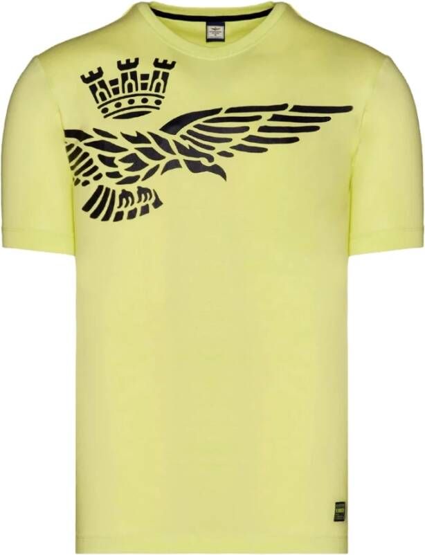 Aeronautica militare T-shirt Geel Heren