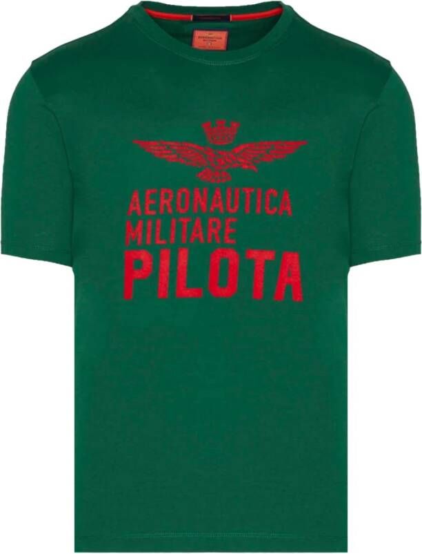 Aeronautica militare Comfort fit T-shirt van katoen