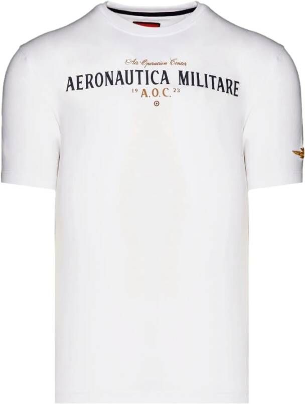 Aeronautica militare T-shirt Wit Heren