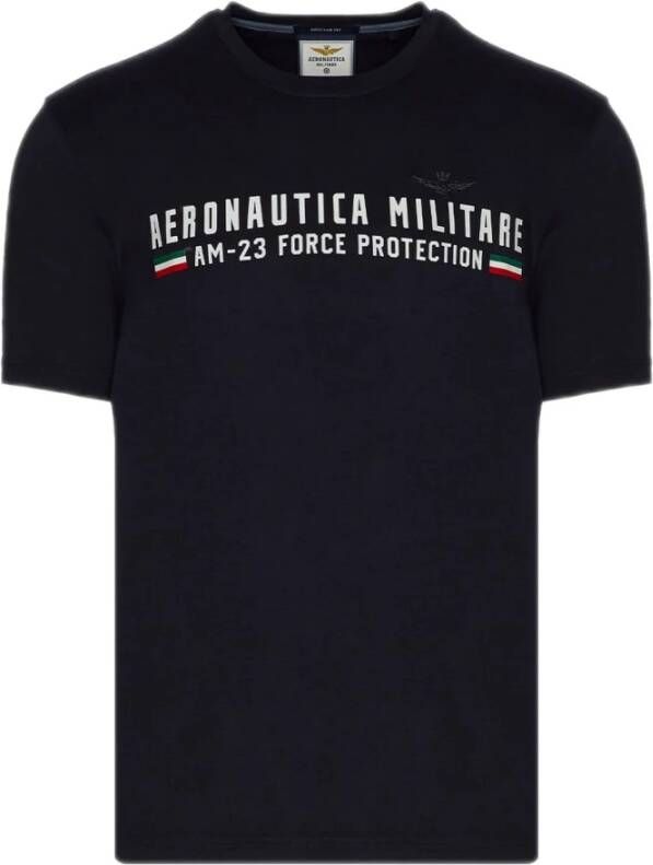 Aeronautica militare T-Shirts Blauw Heren