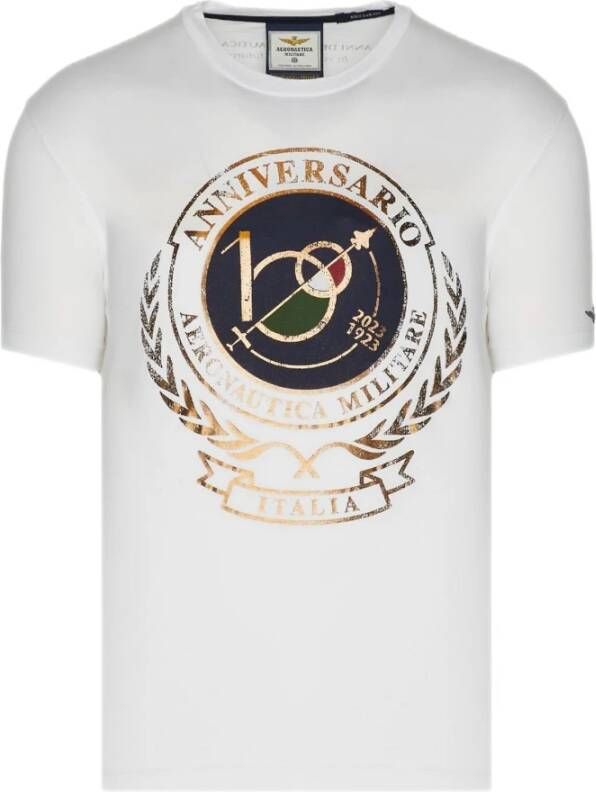 Aeronautica militare T-shirt White Heren