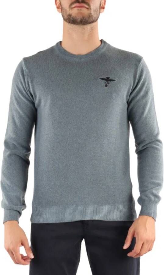 Absolut Cashmere Aeronautica Militare sweater grijs 212ma1308l421 08184 Grijs Heren
