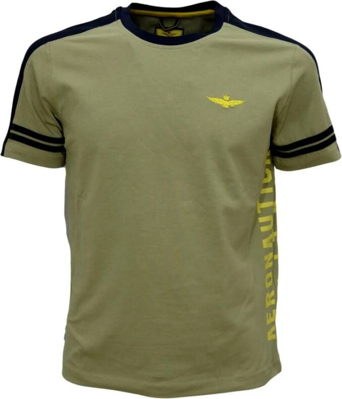 Aeronautica militare Ts1816 T-shirt Groen Heren