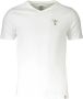 Aeronautica militare Katoenen T-shirt met logo korte mouwen White Heren - Thumbnail 1