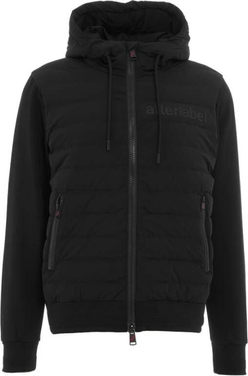Afterlabel Gewatteerde Windstopper met Donsvulling Black Heren