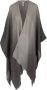 Agnona Poncho-Stijl Cape met Franje Details Brown Dames - Thumbnail 1