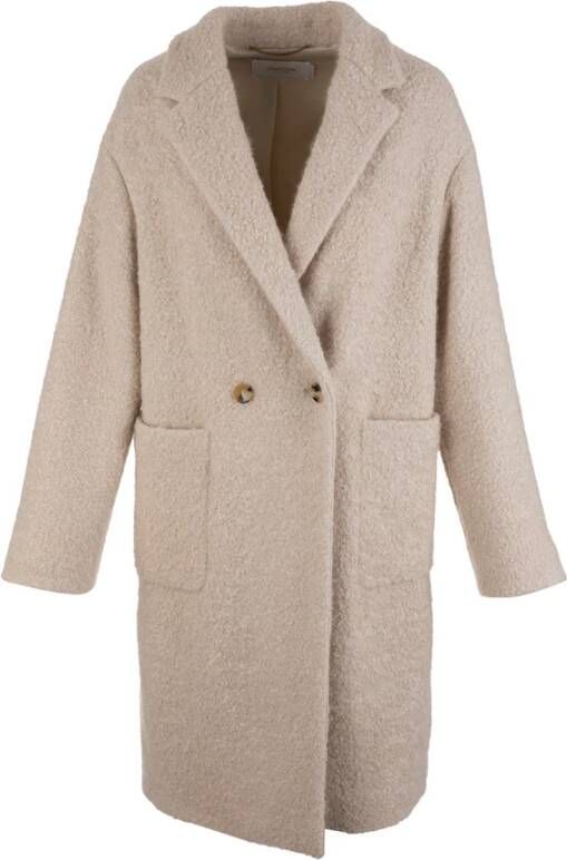Agnona Coats Beige Dames