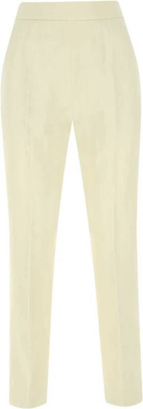 Agnona Ivoor viscose blend broek White Dames