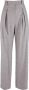 Agnona Wijde Wollen Broek Gray Dames - Thumbnail 1