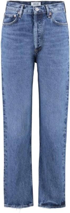 Agolde Clothing's Straight leg jeans Blauw Dames