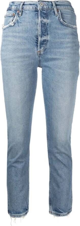 Agolde Slim-Fit Denim Jeans Blue Dames
