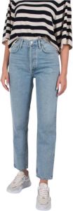 Agolde Fen High Rise Relaxed Taper Jeans 1141 Blauw Dames