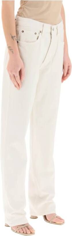 Agolde Straight Jeans White Dames