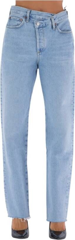 Agolde Rechte jeans Blauw Dames