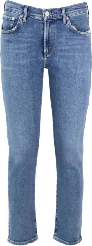 Agolde A133B-1256 Toni Mid Rise Rechte jeans Blauw Dames