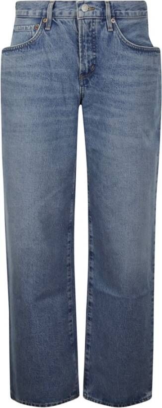 Agolde Straight Jeans Blauw Dames