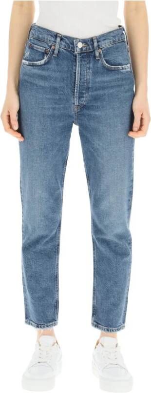 Agolde Straight Jeans Blauw Dames