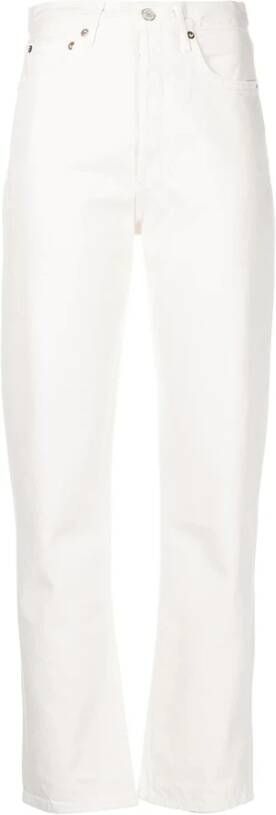 Agolde Straight Jeans White Dames