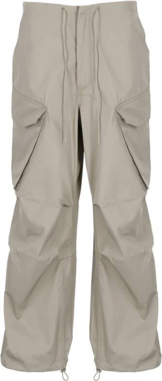 Agolde Straight Trousers Beige Dames