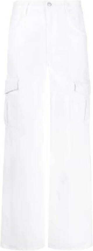 Agolde Straight Trousers White Dames