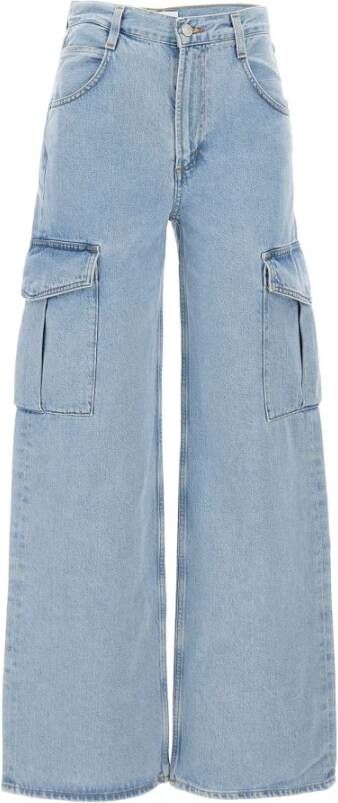 Agolde Wide Jeans Blauw Dames