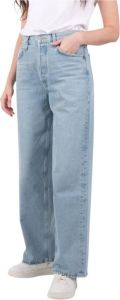 Agolde Wide Trousers Blauw Dames
