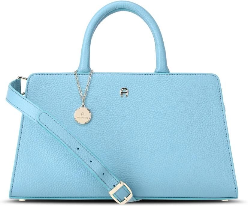 Aigner Elegante leren handtas met veelzijdige band Blue Dames