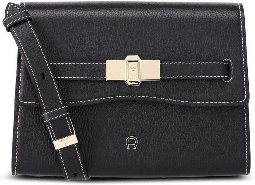 Aigner Elegante Schoudertas met Gouden Details Black Dames - Foto 4