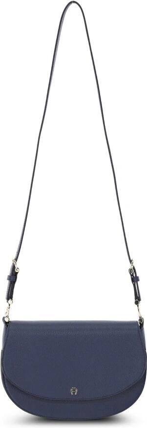 Aigner Crossbody bags Umhängetasche Delia in Halbmond-Form in blauw
