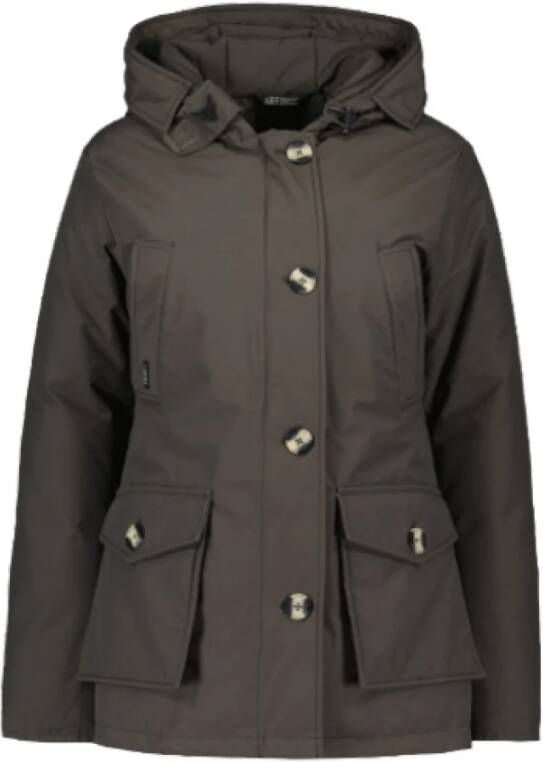 Airforce 4 pocket parka visgraat Grijs Dames