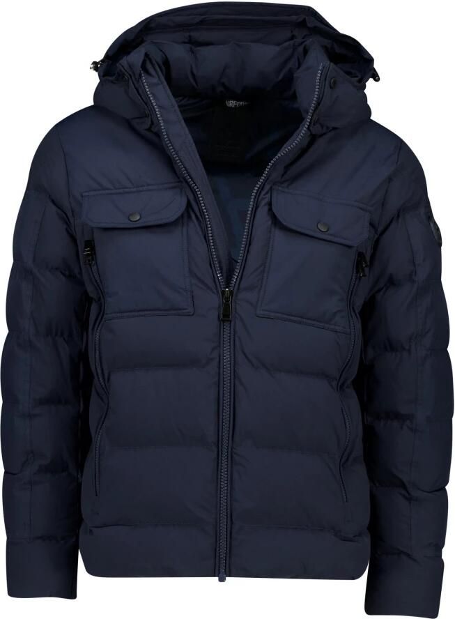 Airforce Winterjas Donkerblauw Stijlvol Blue Heren