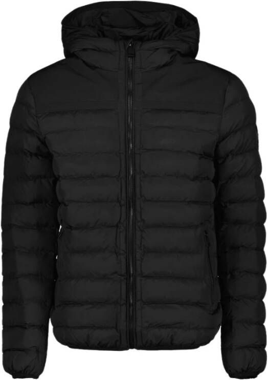 Airforce Zwarte Gewatteerde Jas met Capuchon Black Heren