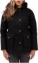 Airforce Gewatteerde Winterparka met 4 Zakken Black Dames - Thumbnail 2