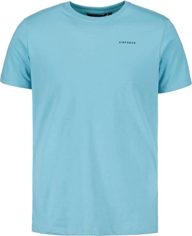 Airforce T-shirt korte mouw Blauw Heren